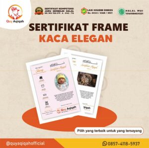 sertifikat frame